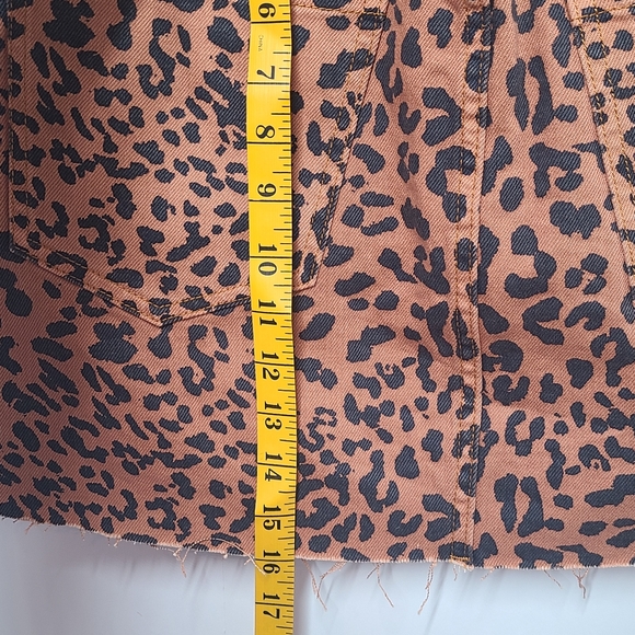 NWT Free People Leopard Print Mini Skirt 31 / 12 - Picture 6 of 8